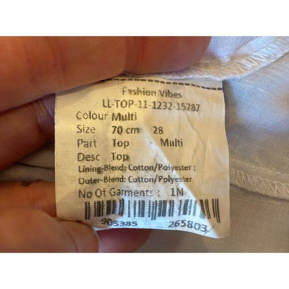 PEPPERMINT Tropical Print Top Shirt Girls size 6-7 years - Picture 3 of 5